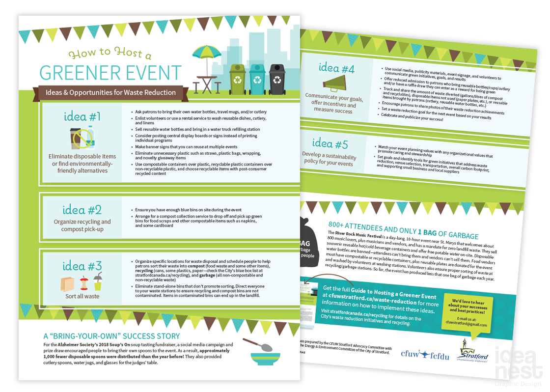 Hosting a Greener event flyer